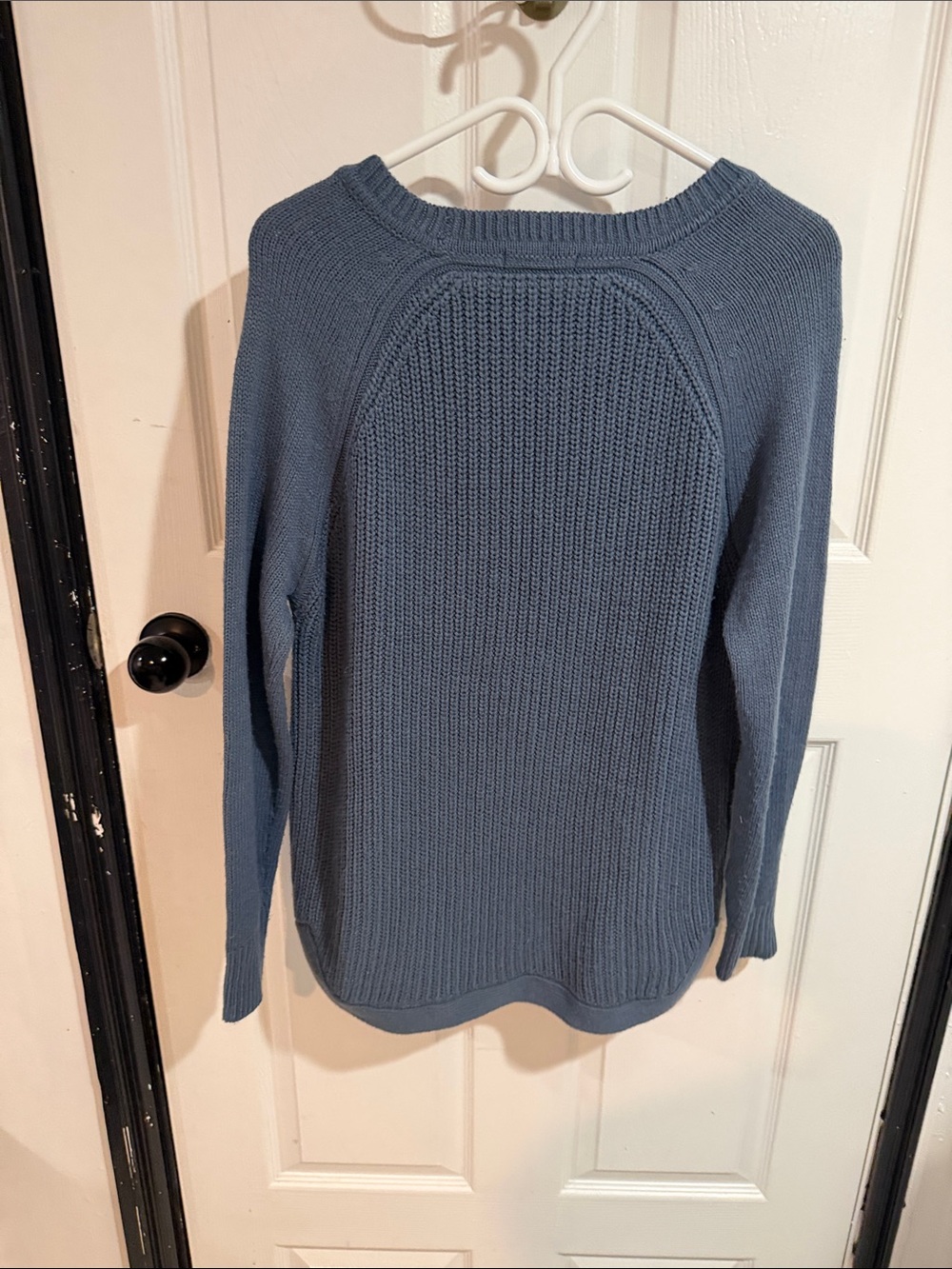 George Slate Blue Ribbed Knit Sweater - Picture 3 of 3